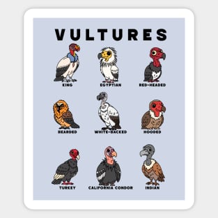 Cartoon Vultures of the Worlds Sticker
